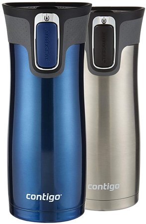 Contigo AUTOSEAL West Loop Vacuum-Insulated Stainless Steel Travel Mug 2-Pack