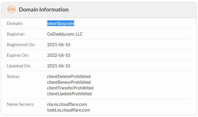 smortbuy.com domain information