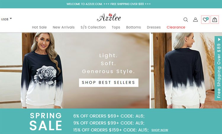 about azzlee clothing