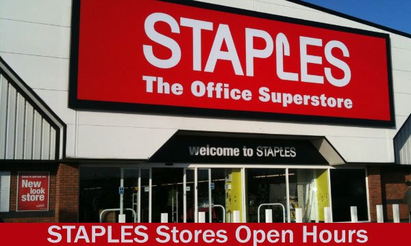 staples open hours