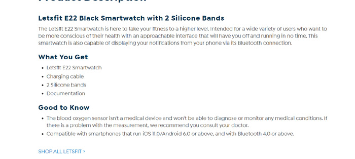 letsfit e22 reviews