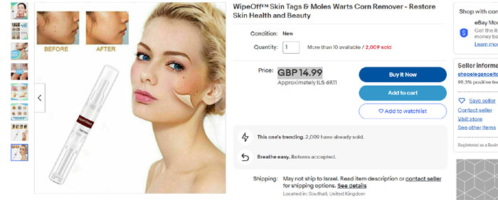 wipeoff tags & moles remover reviews