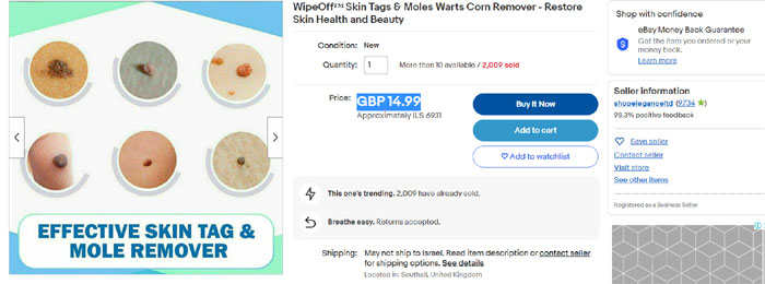 wipeoff tags & moles remover reviews