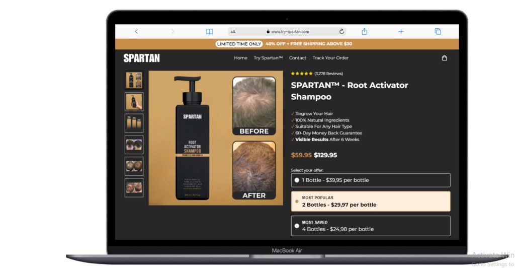 spartan root activator shampoo reviews